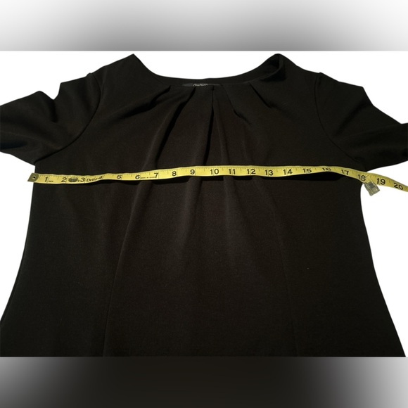 Chadwicks Elegant Black Round Neck Sheath Dress - Picture 7 of 8